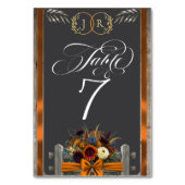 Wilde Bloemen, Lint & Monogram - Koper Kaart (Achterkant)