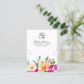 Wilde bloemen logo sieraden oorbel ketting visitekaartje (Staand voorkant)