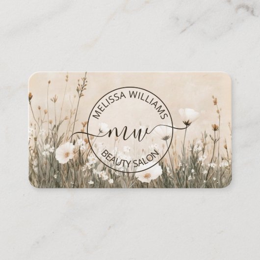 Wilde Bloemen Logo Visitekaartje (Voorkant)