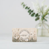 Wilde Bloemen Logo Visitekaartje (Staand voorkant)