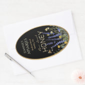 Wilde bloemen Lokaal Raw Honey Label Bee Black Gol (Envelop)