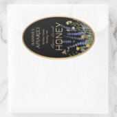 Wilde bloemen Lokaal Raw Honey Label Bee Black Gol (Tas)