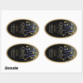 Wilde bloemen Lokaal Raw Honey Label Bee Black Gol (Vel)