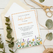 Wilde Bloemen Madeliefje Lavendel Boho Tuin Baby S Kaart