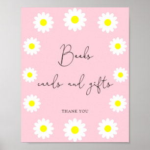 Wilde Bloemen Madeliefjes - boeken kaarten en cade Poster