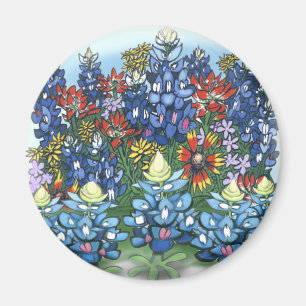 Wilde bloemen magneet