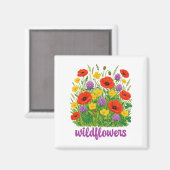 wilde bloemen magneet (Voorkant / Achterkant)