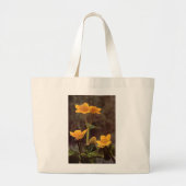 Wilde bloemen: Marsh Marigold Grote Tote Bag (Voorkant)