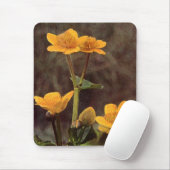 Wilde bloemen: Marsh Marigold Muismat (Met muis)