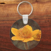 Wilde bloemen: Marsh Marigold Sleutelhanger (Voorkant)