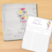 Wilde Bloemen Mason Jar Paarse Landelijke Recepten