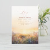 Wilde bloemen Meadow Elegant Summer Birthday Kaart (Staand voorkant)