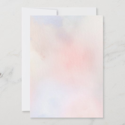 Wilde bloemen Meadow Elegant Summer Vrijgezellenfe Kaart (Achterkant)