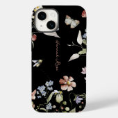 Wilde bloemen Meel Bumble Bee. | Monogram Case-Mate iPhone Case (Achterkant)
