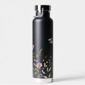 Wilde bloemen Meel Bumble Bee. | Monogram Waterfles (Rechts)