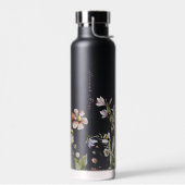 Wilde bloemen Meel Bumble Bee. | Monogram Waterfles (Links)