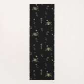 Wilde bloemen Meel Bumble Bee. | Monogram Yogamat (Achterkant)