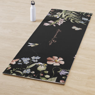 Wilde bloemen Meel Bumble Bee.   Monogram Yogamat