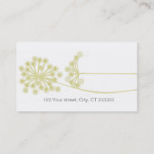 Wilde bloemen Meel van moderne professionele mam Visitekaartje (Achterkant)