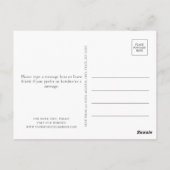 Wilde bloemen met Butterflies Sla de datum op Briefkaart (Achterkant)