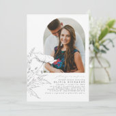 Wilde bloemen met de hand getrokken Elegant Vrijge Kaart (Staand voorkant)