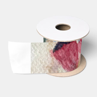 Wilde bloemen met klaprozen satijnen lint