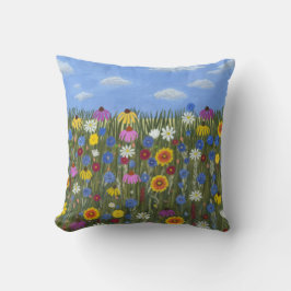 Wilde bloemen met madeliefjes kussen