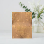 Wilde bloemen met Oranje gloed Briefkaart (Staand voorkant)