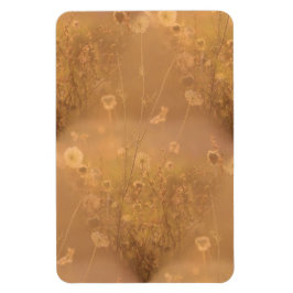 Wilde bloemen met Oranje gloed Magneet