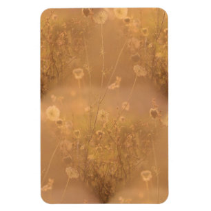 Wilde bloemen met Oranje gloed Magneet