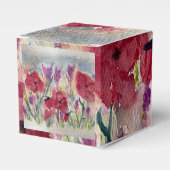 Wilde bloemen met papaver bedankdoosjes (Voorkant Zijde)