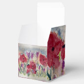 Wilde bloemen met papaver bedankdoosjes (Geopend)