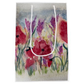 Wilde bloemen met papaver medium cadeauzakje (Achterkant)