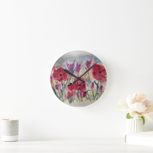 Wilde bloemen met papaver ronde klok (Huis)