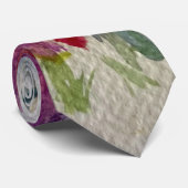 Wilde bloemen met papaver stropdas (Opgerold)