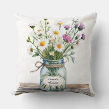 Wilde Bloemen Metselwerkpot Kussen