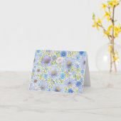 Wilde Bloemen Mix Vouwkaart Kaart (Gele Bloem)