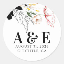 Wilde Bloemen Moderne Boho Zwarte Accenten