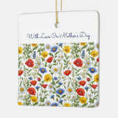 Wilde bloemen Moederdag Keramisch Ornament (Links)