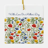 Wilde bloemen Moederdag Keramisch Ornament (Voorkant)