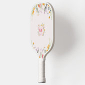 Wilde bloemen Monogram Pickleball Paddle (Links)