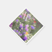 Wilde bloemen Monogram Servet (Hoek)