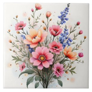 Wilde Bloemen Mooie Moderne Luxe Collectie Tegeltje