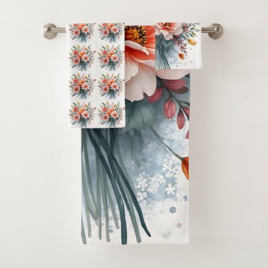 Wilde Bloemen Mooie Populaire Luxe Collectie Bad Handdoek (Insitu)