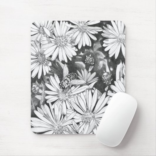 Wilde bloemen Mousepad Flower Art Computer Decor Muismat (Met muis)