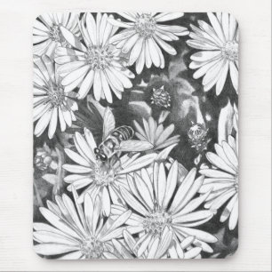 Wilde bloemen Mousepad Flower Art Computer Decor Muismat