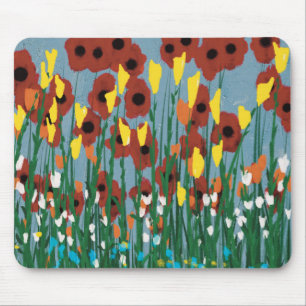Wilde bloemen muismat