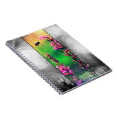 Wilde bloemen N Bee Stripe Notitieboek (Rechterzijde)