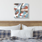 Wilde Bloemen Na de Regen Canvas Afdruk (Insitu (Slaapkamer))