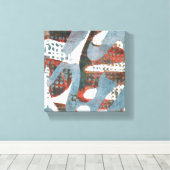 Wilde Bloemen Na de Regen Canvas Afdruk (Insitu (Houten vloer))